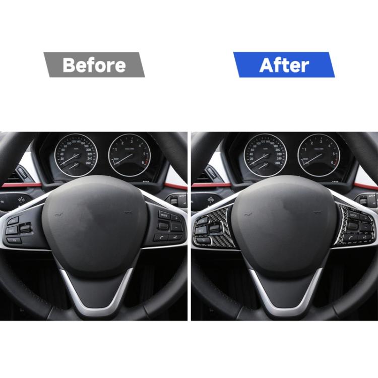 For BMW X1 F48/X2 F39 2pcs /Set Steering Wheel Button Stickers - Black