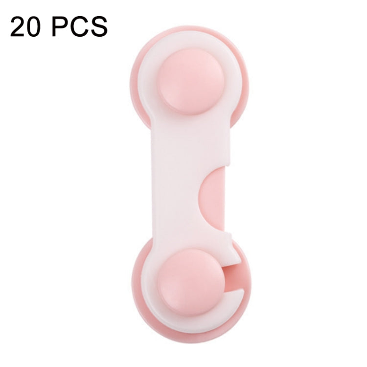 20 PCS Children Home Wardrobe Anti-opening Safety Lock