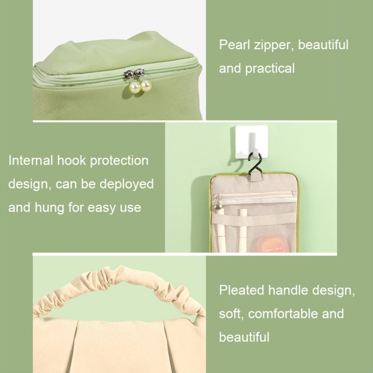 RH2205 Travel Hanging Pleated Portable Cosmetic Bag