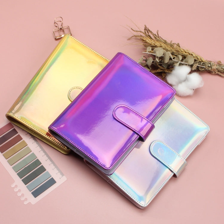 Laser Macaron Loose-leaf Notebook A6 Notepad Shell Without Inner Pages