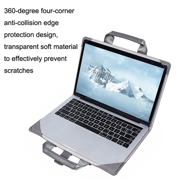 Laptop Bag Protective Case Tote Bag For MacBook Pro 15.4 inch, Color: Khaki