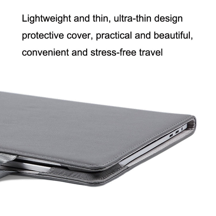 Laptop Bag Protective Case Tote Bag For MacBook Pro 15.4 inch, Color: Khaki + Power Bag
