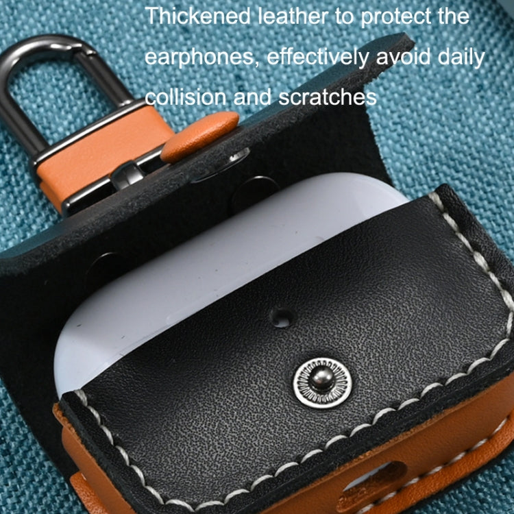 For AirPods Pro Bluetooth Wireless Earphone Shockproof Leather Protective Case