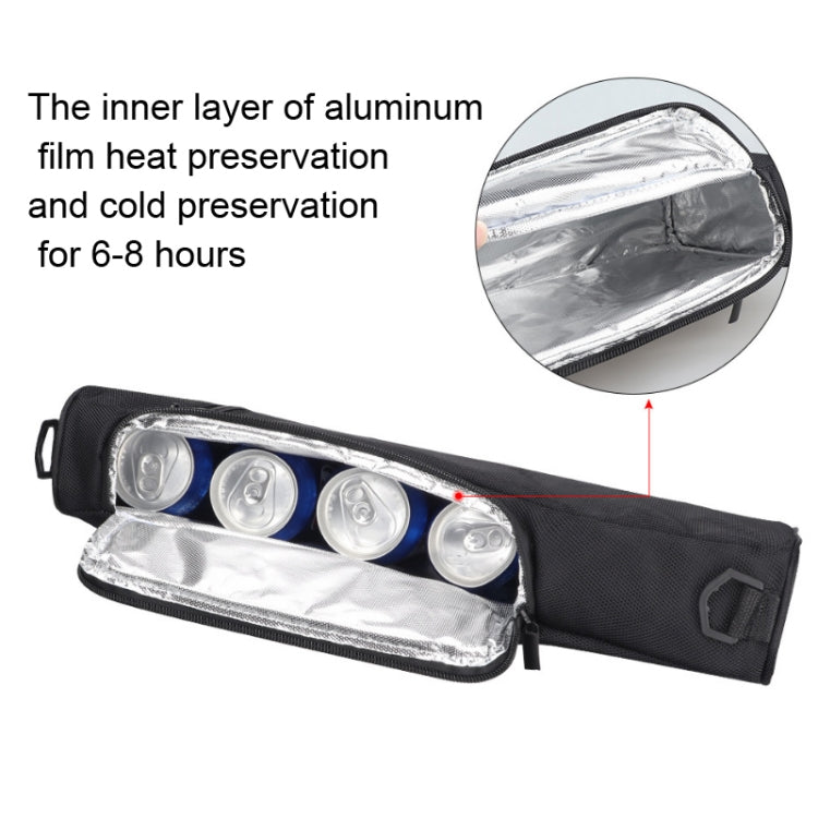 Outdoor Portable Golf Refrigerated Ice Bag Cola Beer Insulation Bag, Color: Black Gray