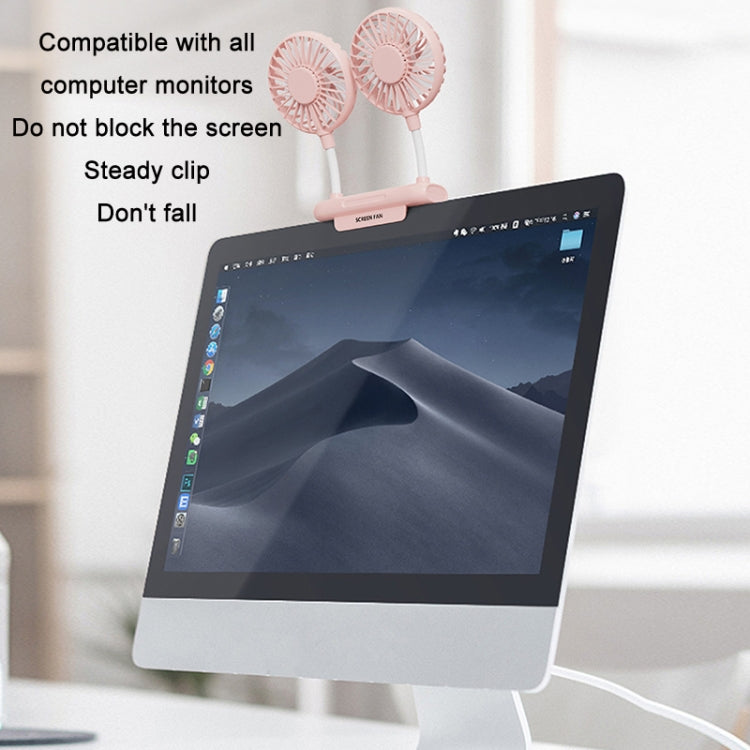 USB Large Wind Silent Cooling Computer Hanging Screen Fan