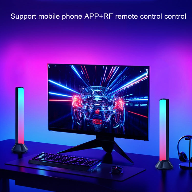 Desktop Voice Control RGB Fantasy Color Pickup Lamp, Style: Remote Control+APP