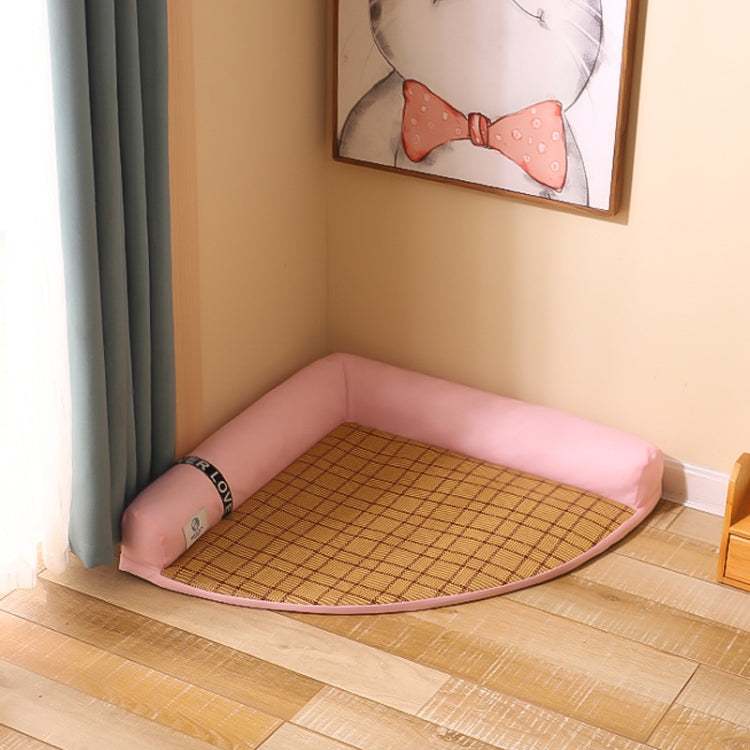 Summer Mat Type Cat and Dog Kennel Removable and Washable Pet Bed, Size: M
