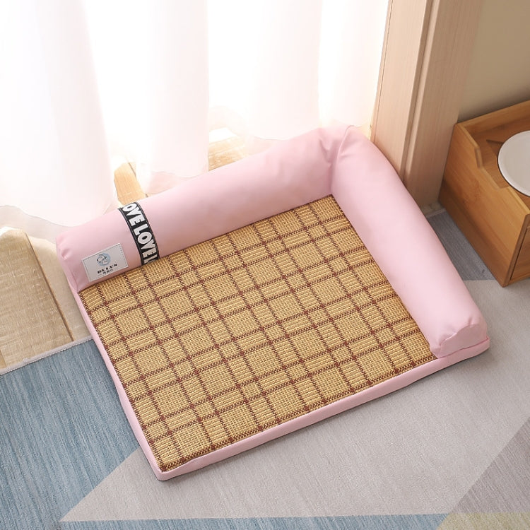 Summer Mat Type Cat and Dog Kennel Removable and Washable Pet Bed, Size: M