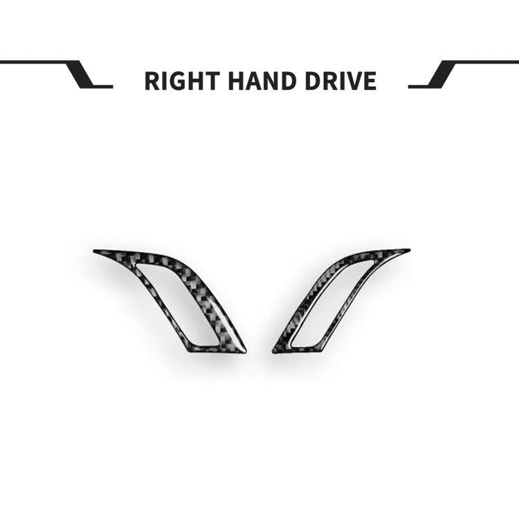For BMW X1 F48/X2 F39 2pcs /Set Right-Hand Drive Dashboard Air Conditioner Air Vent Knob Sticker - Black
