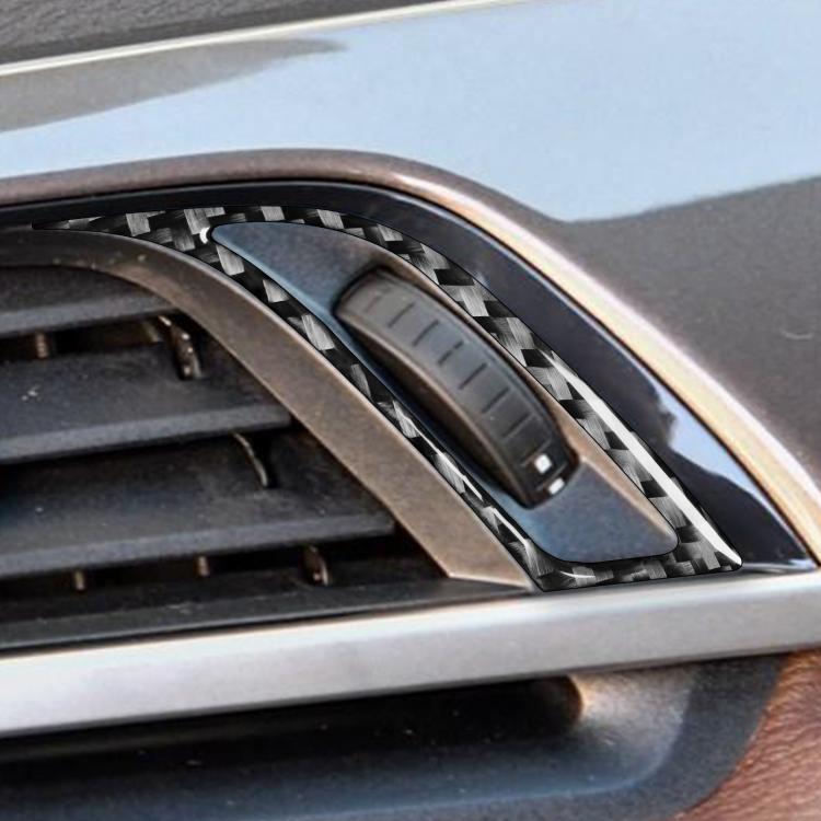 For BMW X1 F48/X2 F39 2pcs /Set Right-Hand Drive Dashboard Air Conditioner Air Vent Knob Sticker - Black