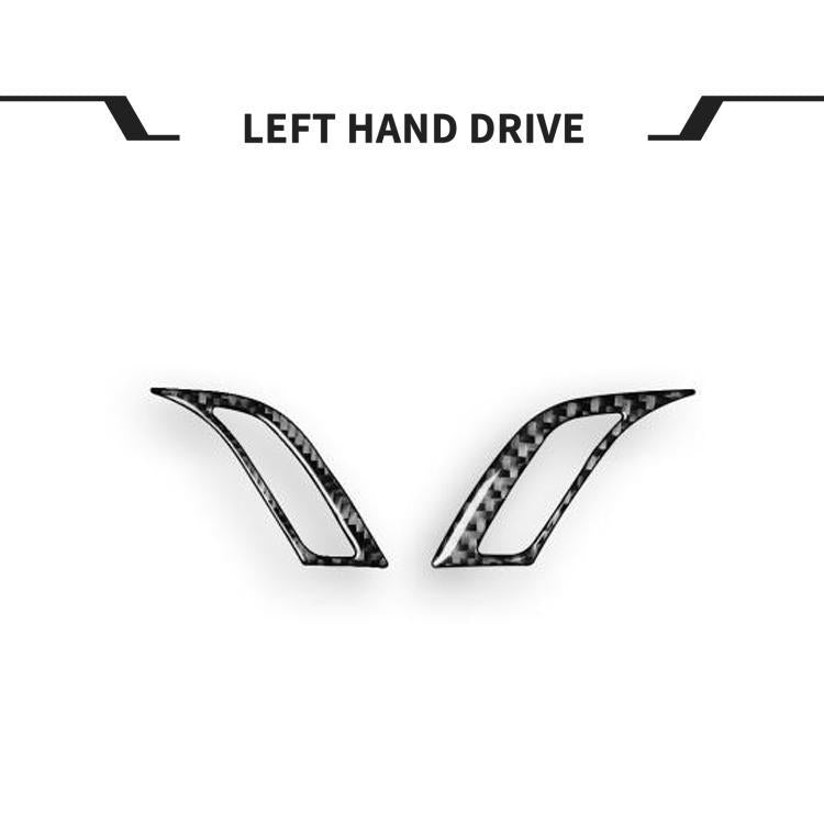 For BMW X1 F48/X2 F39 2pcs /Set Left-Hand Drive Dashboard Air Conditioner Air Vent Knob Sticker - Black