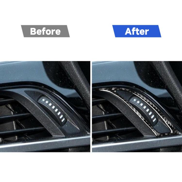 For BMW X1 F48/X2 F39 2pcs /Set Left-Hand Drive Dashboard Air Conditioner Air Vent Knob Sticker - Black