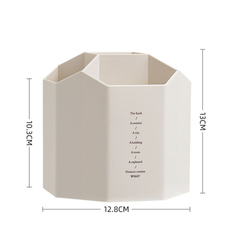 Large Capacity Desktop Storage Box Student Office Pen Bucket, Color: Non-rotating Dark Pink