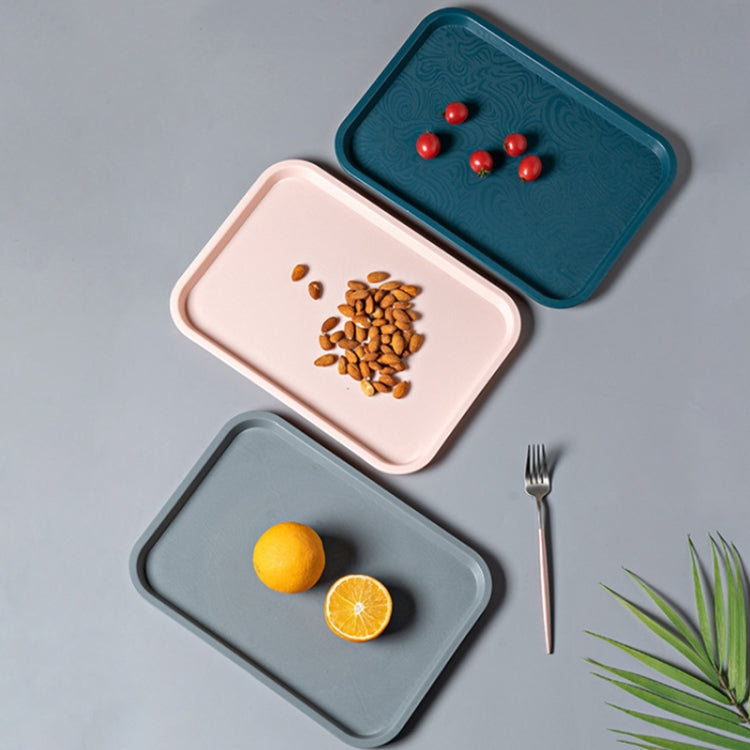 Plastic Household Fruit Tray Afternoon Tea Cake Tray, Size: 35x25x2 cm