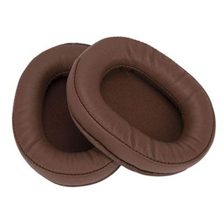2 PCS Headset Sponge Earmuffs For SONY MDR-7506 / V6 / 900ST, Color: Brown Stitching