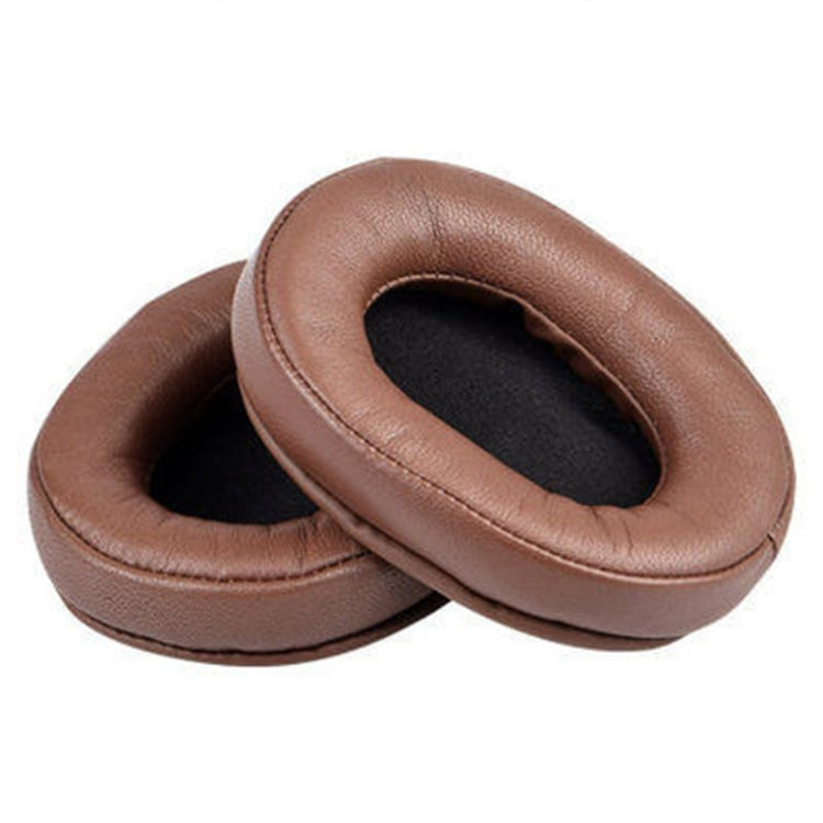 2 PCS Headset Sponge Earmuffs For SONY MDR-7506 / V6 / 900ST, Color: Brown Lambskin