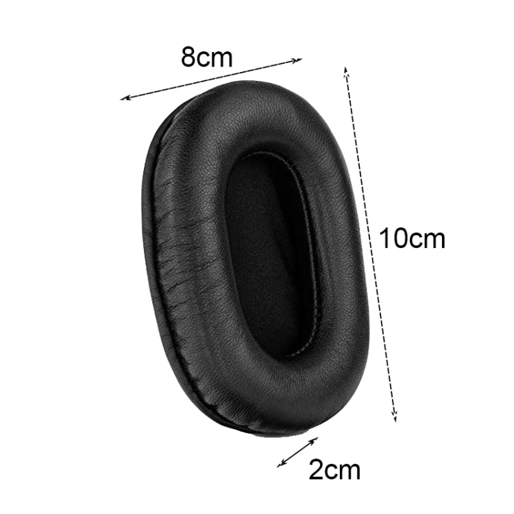 2 PCS Headset Sponge Earmuffs For SONY MDR-7506 / V6 / 900ST, Color: Brown Lambskin