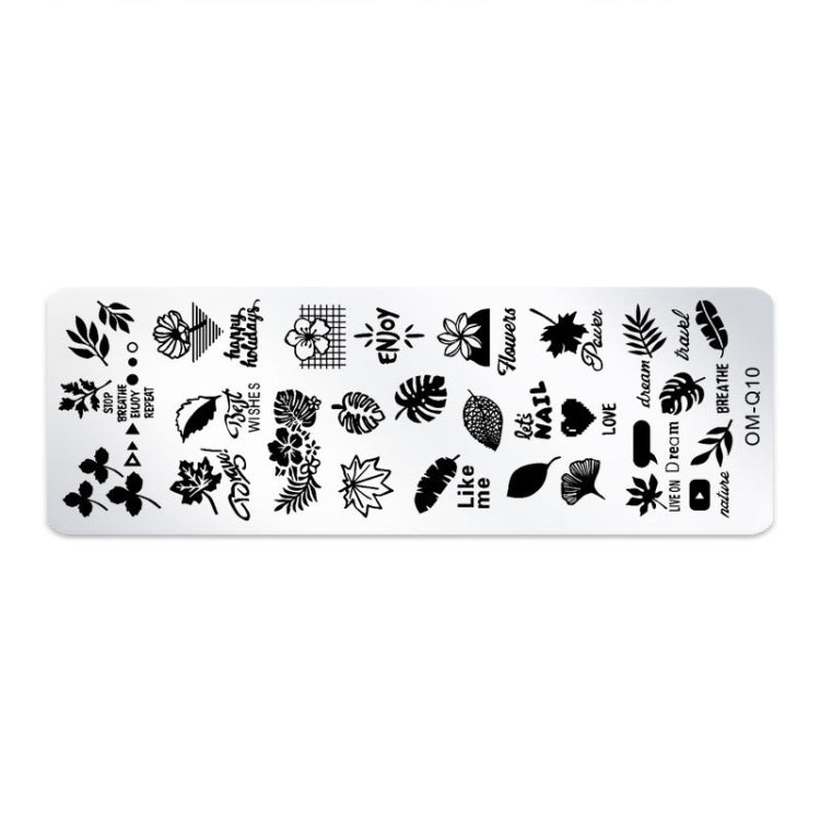 5 PCS Nail Art Print Template Nail Art Tools