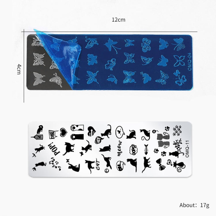 5 PCS Nail Art Print Template Nail Art Tools