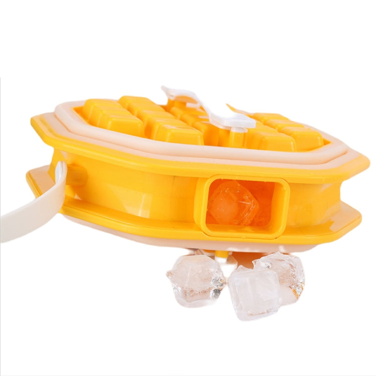 Folding Ice Tray Home Curling Storage Box Ice Cube Mold,Style: Diamond Blue