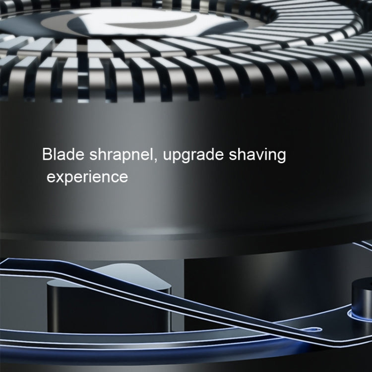 Mecha-type Washable Razor Rechargeable 2-blade Electric Shaver With Luminous Button