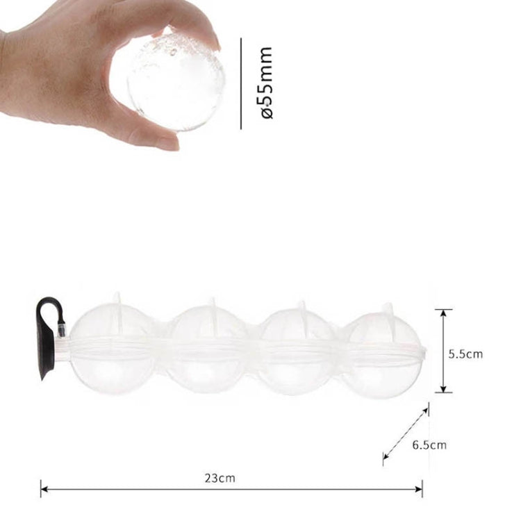 3 PCS Four -Hole Ice Hockey Model Ice Cube Maker Round Ice Ball