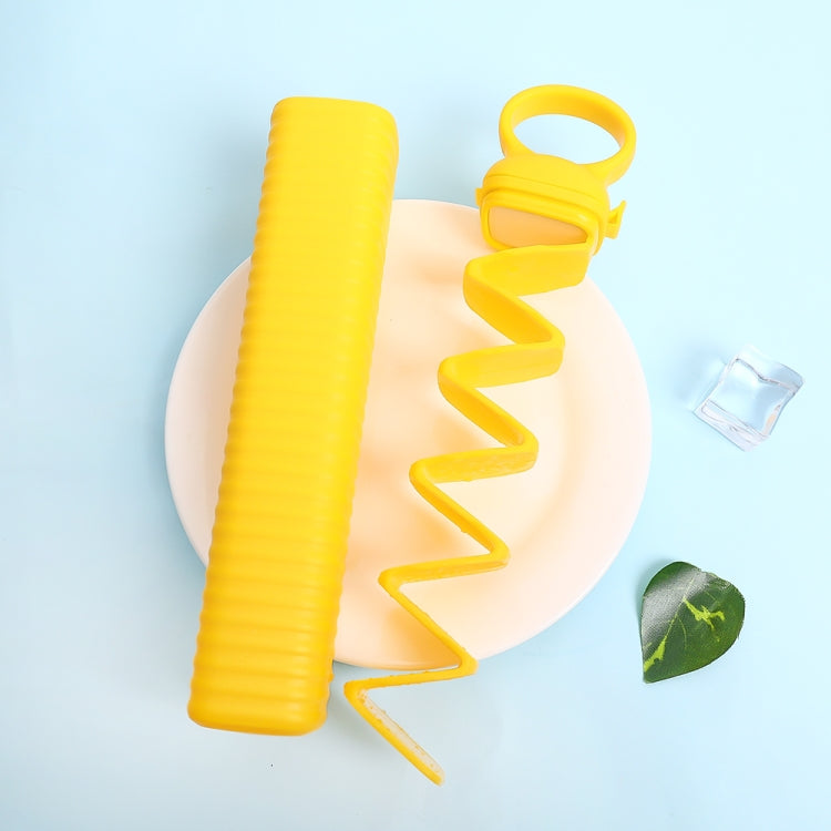 2 PCS Pull-Out Ice Tray Plastic Ice Maker  Ice Box Ice Mold, Specification: Triangle(Yellow)