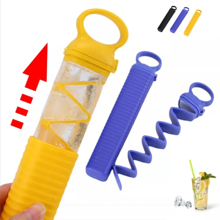 2 PCS Pull-Out Ice Tray Plastic Ice Maker  Ice Box Ice Mold, Specification: Triangle(Yellow)