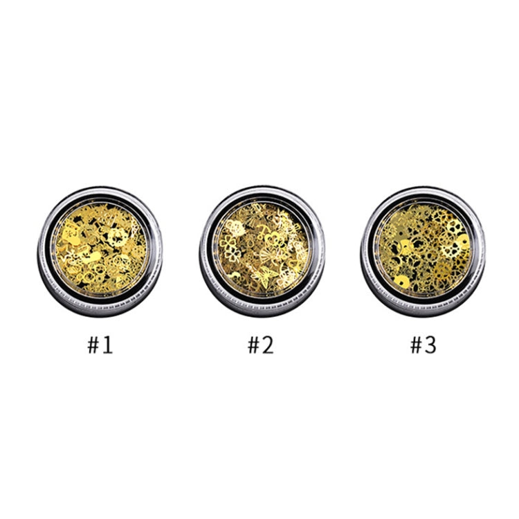 5 Boxes SP0284 Hollow Metal Decorative Patch Nail Art Accessories Nail Art Accessories