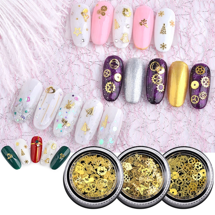 5 Boxes SP0284 Hollow Metal Decorative Patch Nail Art Accessories Nail Art Accessories