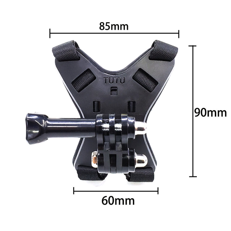 TUYU Motorcycle Helmet Chin Action Camera Mobile Phone Mounting Bracket Black Bracket+Mobile Phone Clip