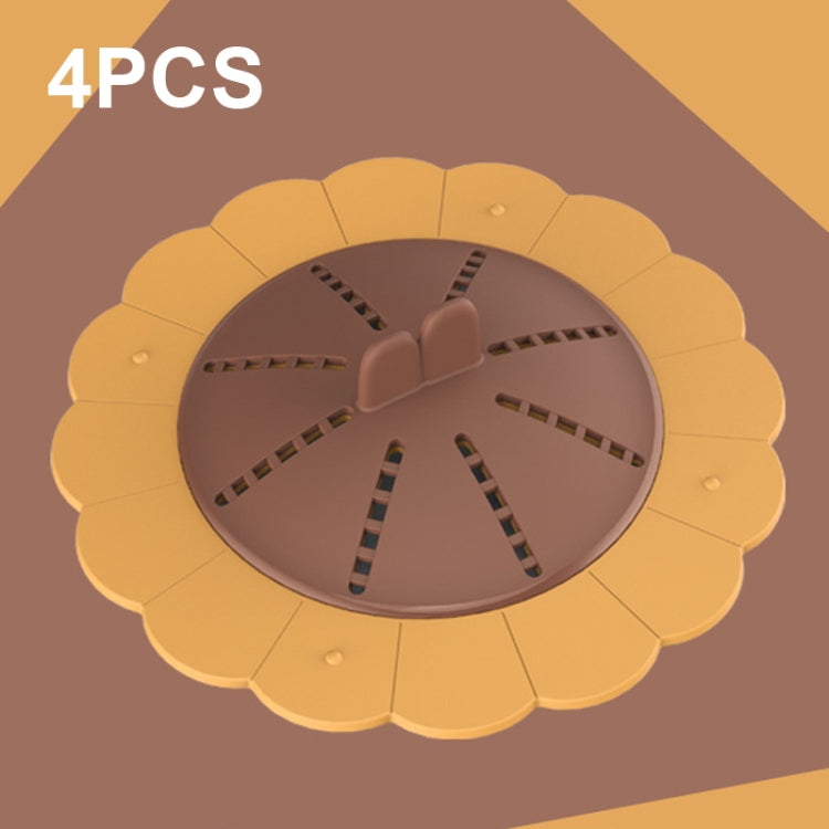 4 PCS JW003 Floor Drain Insect Cover Anti-clogging Cover For Kitchen and Bathroom