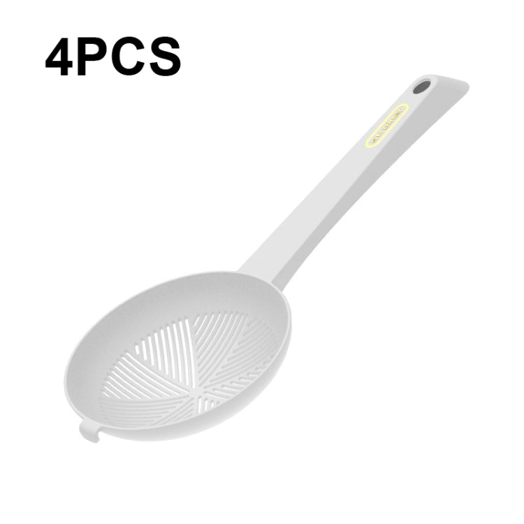 4 PCS YZ039 House Long Handle Drain Filter High Temperature Resistant Spoon Filter