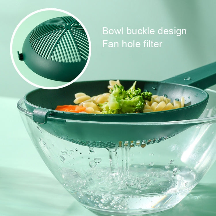 4 PCS YZ039 House Long Handle Drain Filter High Temperature Resistant Spoon Filter