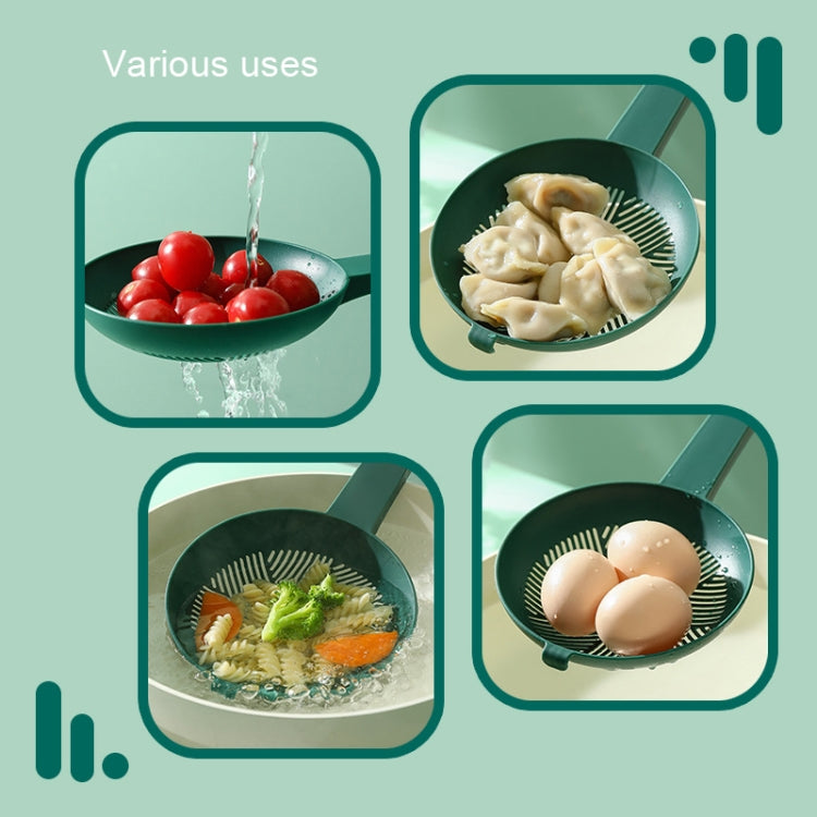 4 PCS YZ039 House Long Handle Drain Filter High Temperature Resistant Spoon Filter
