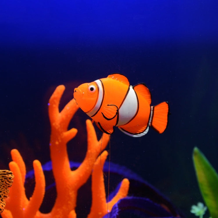2 PCS Simulation Luminous Tropical Fish Tank Landscaping Fake Decorations