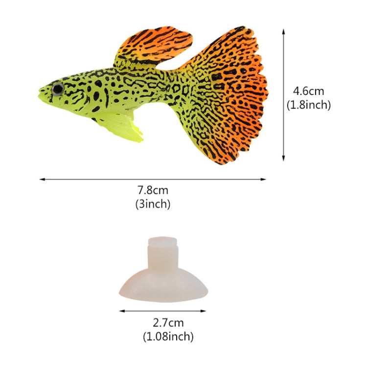 2 PCS Simulation Luminous Tropical Fish Tank Landscaping Fake Decorations