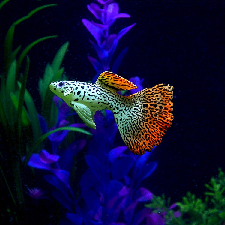 2 PCS Simulation Luminous Tropical Fish Tank Landscaping Fake Decorations