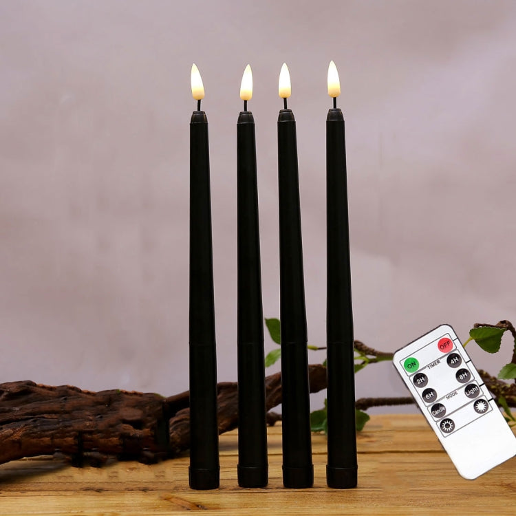 4 PCS B002 Long Pole Electronic Simulation Candle Light with Remote Control