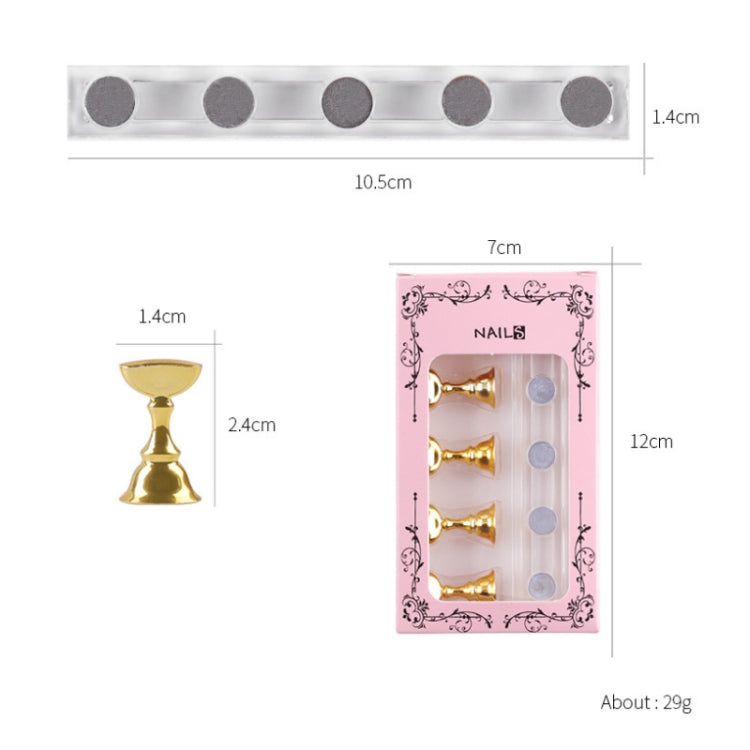 2 PCS Nail Art Chessboard Holder Nail Sheet Acrylic Base Practice Stand