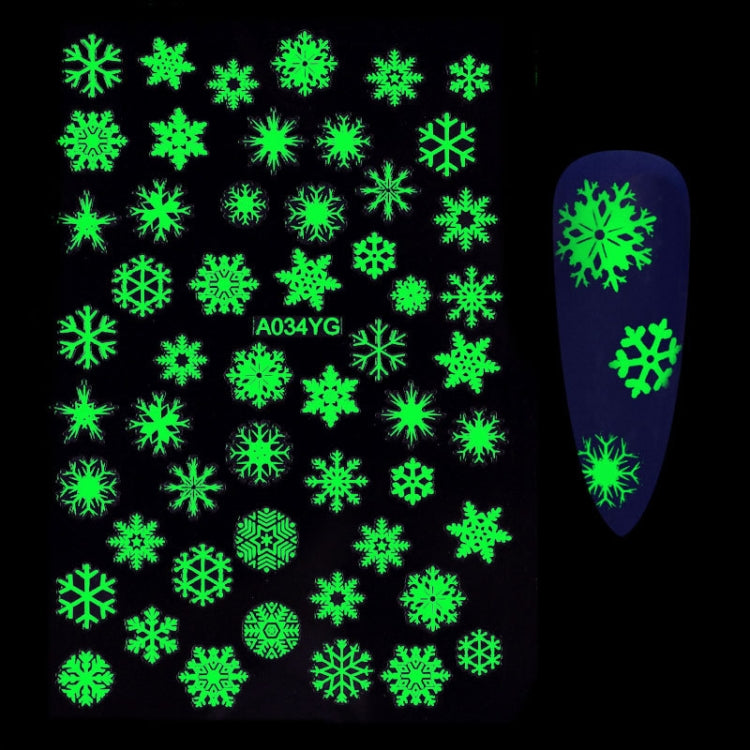 5 PCS TZ0290 Halloween Party Luminous Nail Stickers