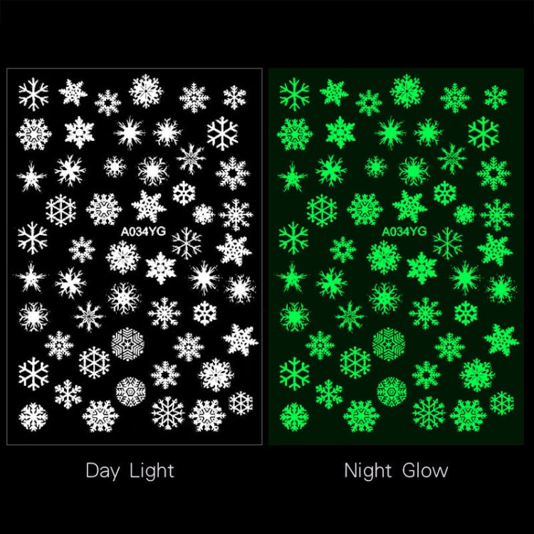 5 PCS TZ0290 Halloween Party Luminous Nail Stickers