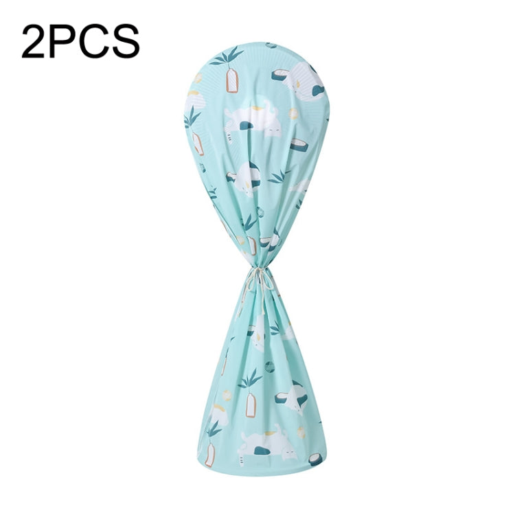 2PCS TC168805 Household Fan Dust Cover Three-dimensional Protective Cover, Style: All-inclusive (Blue)