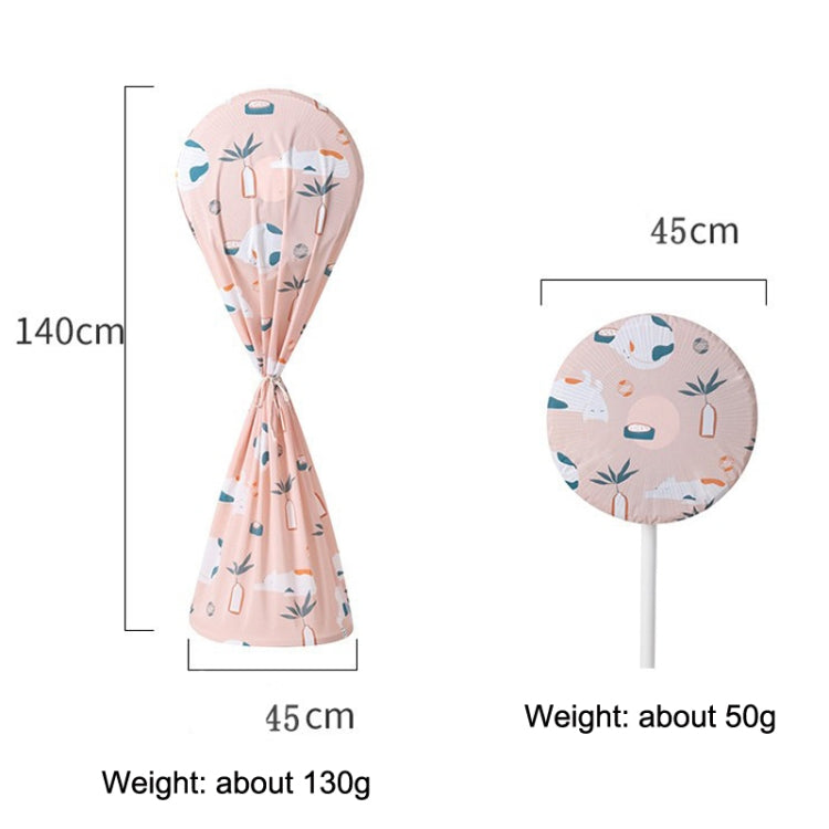2PCS TC168805 Household Fan Dust Cover Three-dimensional Protective Cover, Style: All-inclusive (Blue)
