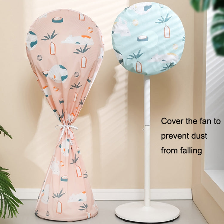 2PCS TC168805 Household Fan Dust Cover Three-dimensional Protective Cover, Style: All-inclusive (Blue)
