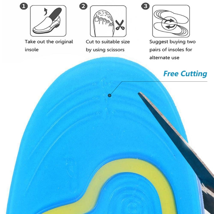 1 Pair Shock Absorption Silicone Gel Insole Arch Orthotic Pad,Size: Female 38-42