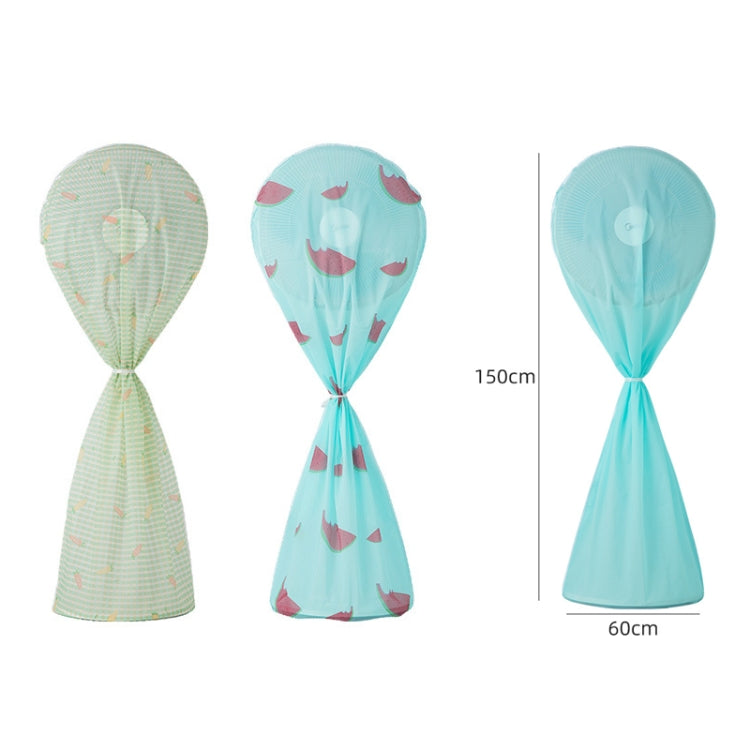4PCS Household All-inclusive Long Floor Fan Dust Cover(Mint Green)