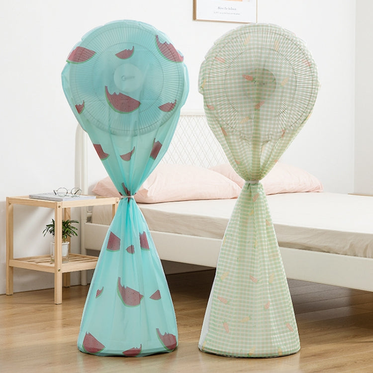 4PCS Household All-inclusive Long Floor Fan Dust Cover(Mint Green)