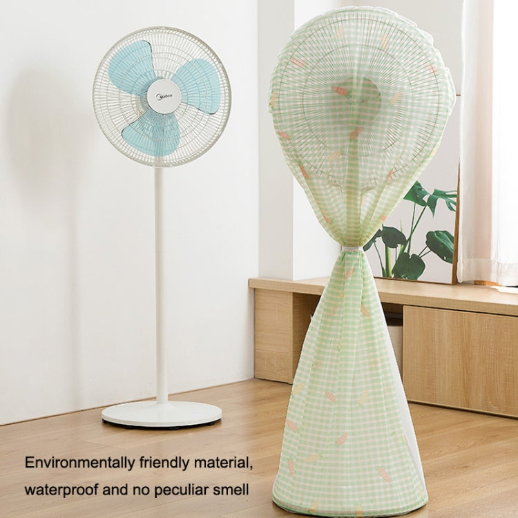 4PCS Household All-inclusive Long Floor Fan Dust Cover(Mint Green)