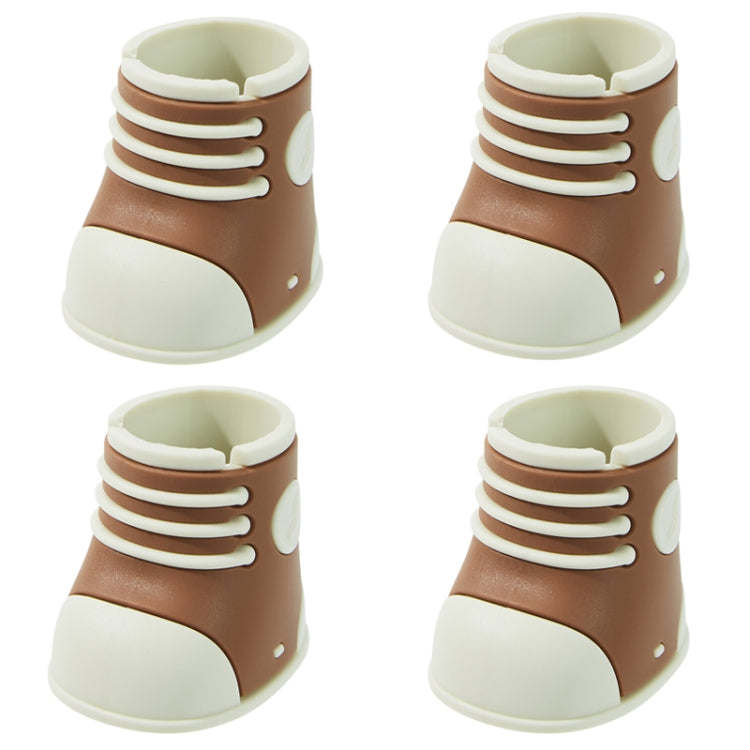4 PCS / Set Silicone Dining Table Stool Leg Protector Mute Bed Foot Non-slip Patch